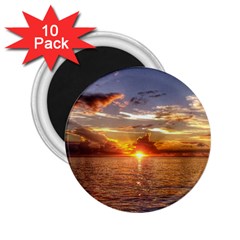 Tahitian Sunset 2 25  Magnets (10 Pack)  by trendistuff