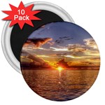 TAHITIAN SUNSET 3  Magnets (10 pack)  Front