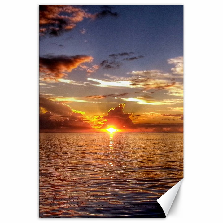 TAHITIAN SUNSET Canvas 20  x 30  