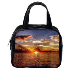 Tahitian Sunset Classic Handbags (one Side) by trendistuff