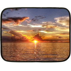 Tahitian Sunset Fleece Blanket (mini) by trendistuff