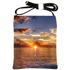 Tahitian Sunset Shoulder Sling Bags by trendistuff