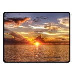 TAHITIAN SUNSET Fleece Blanket (Small) 50 x40  Blanket Front