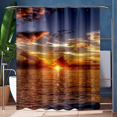 Tahitian Sunset Shower Curtain 60  X 72  (medium)  by trendistuff