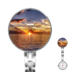 Tahitian Sunset Stainless Steel Nurses Watches