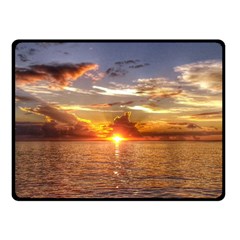 Tahitian Sunset Double Sided Fleece Blanket (small) 