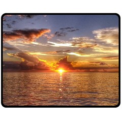 Tahitian Sunset Double Sided Fleece Blanket (medium) 