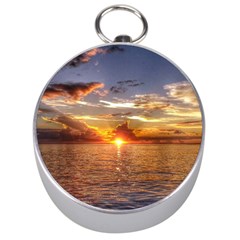 Tahitian Sunset Silver Compasses