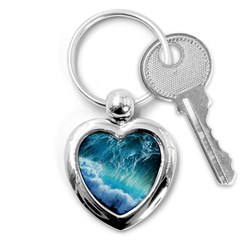 Storm Waves Key Chains (heart)  by trendistuff