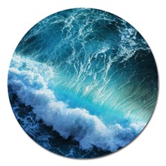 Storm Waves Magnet 5  (round)