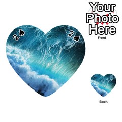 Storm Waves Playing Cards 54 (heart)  by trendistuff