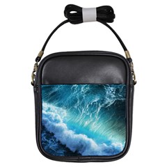 Storm Waves Girls Sling Bags by trendistuff