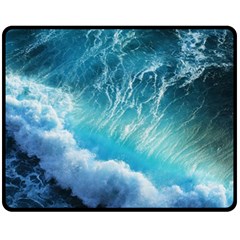 Storm Waves Fleece Blanket (medium)  by trendistuff