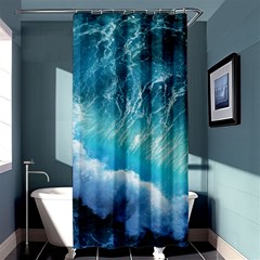 Storm Waves Shower Curtain 36  X 72  (stall) 