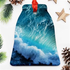 Storm Waves Ornament (bell)  by trendistuff