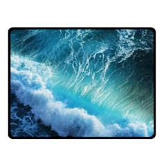 Storm Waves Double Sided Fleece Blanket (small) 