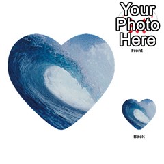 Ocean Wave 2 Multi-purpose Cards (heart)  by trendistuff