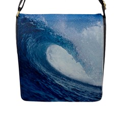 Ocean Wave 2 Flap Messenger Bag (l)  by trendistuff