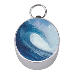 Ocean Wave 2 Mini Silver Compasses