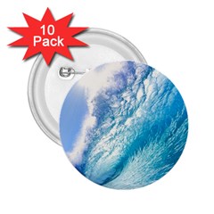 Ocean Wave 1 2 25  Buttons (10 Pack)  by trendistuff