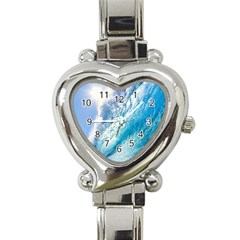 Ocean Wave 1 Heart Italian Charm Watch by trendistuff