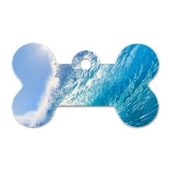 Ocean Wave 1 Dog Tag Bone (two Sides)