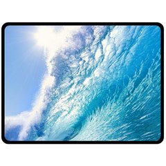 Ocean Wave 1 Fleece Blanket (large) 