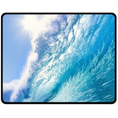 Ocean Wave 1 Fleece Blanket (medium) 