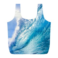 Ocean Wave 1 Full Print Recycle Bags (l) 