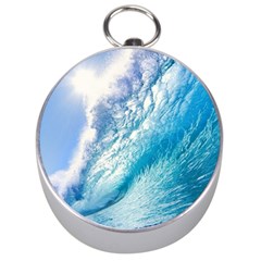 Ocean Wave 1 Silver Compasses by trendistuff