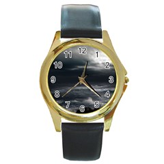 Ocean Storm Round Gold Metal Watches by trendistuff