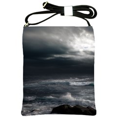 Ocean Storm Shoulder Sling Bags by trendistuff