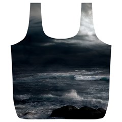 Ocean Storm Full Print Recycle Bags (l)  by trendistuff