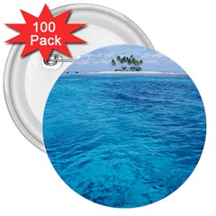 Ocean Island 3  Buttons (100 Pack)  by trendistuff