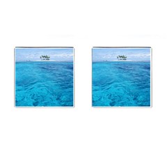 Ocean Island Cufflinks (square) by trendistuff