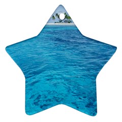 Ocean Island Star Ornament (two Sides)  by trendistuff