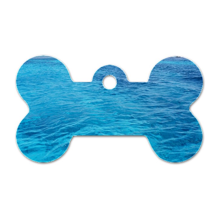 OCEAN ISLAND Dog Tag Bone (One Side)