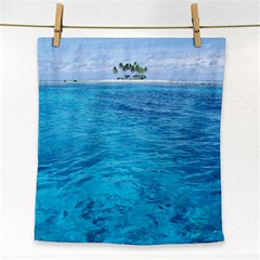 Ocean Island Face Towel by trendistuff