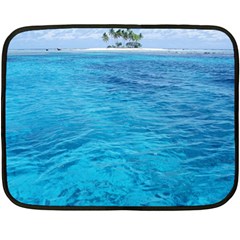 Ocean Island Double Sided Fleece Blanket (mini)  by trendistuff