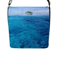 Ocean Island Flap Messenger Bag (l)  by trendistuff