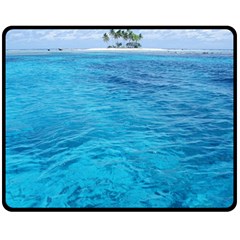 Ocean Island Double Sided Fleece Blanket (medium) 