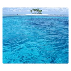 Ocean Island Double Sided Flano Blanket (small)  by trendistuff