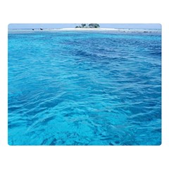 Ocean Island Double Sided Flano Blanket (large)  by trendistuff