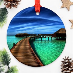 Maldives 2 Ornament (round)  by trendistuff