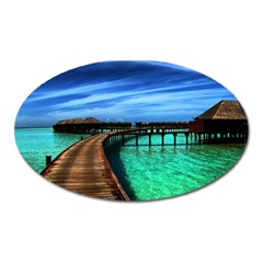 Maldives 2 Oval Magnet by trendistuff