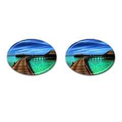 Maldives 2 Cufflinks (oval) by trendistuff