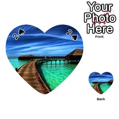 Maldives 2 Playing Cards 54 (heart)  by trendistuff