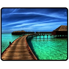 Maldives 2 Fleece Blanket (medium) 