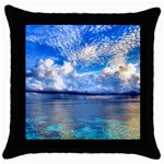 MALDIVES 1 Throw Pillow Cases (Black)