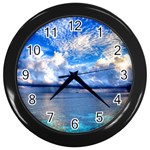 MALDIVES 1 Wall Clocks (Black)